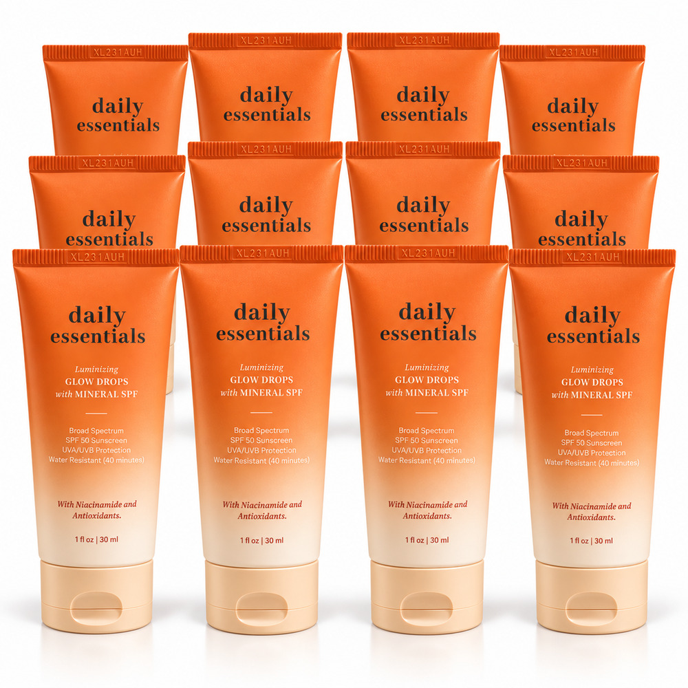 3 In 1 Bath & Body Works Daily Luminizing Glow Drops Wholesale 12 Pack MSRP $167